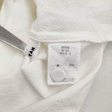 MITTAN OCジョーゼットシャツ SH-155 サイズ3 定価31900円 八分袖 オーガニックコットン シャツ 26SS ホワイト メンズ ミタン/ミッタン【中古】6-0804M♪