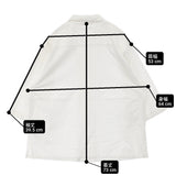MITTAN OCジョーゼットシャツ SH-155 サイズ3 定価31900円 八分袖 オーガニックコットン シャツ 26SS ホワイト メンズ ミタン/ミッタン【中古】6-0804M♪