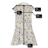 mina perhonen papillon リネン フレンチスリーブドレス ls3363 サイズ1 ワンピース ホワイト グレー レディース ミナペルホネン【中古】6-0826S∞