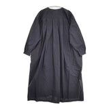 Toujours Back Wide Pleated Sleeping Shirt Dress 定価61600円 MM40FD02 コットンドレス ワンピース 24ss ネイビー レディース トゥジュー【中古】6-0920M∞