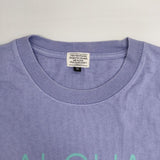 URBAN ISLAND SOCIETY アーバンアイランドソサエティ ALOHA VIBES ONLY SS TEE 定価6600円 製品染め 半袖Ｔシャツ カットソー パープル系 レディース【中古】6-0826S∞