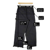 markaware DOUBLE PLEATED SEMI EASY TROUSERS 定価39600円 A26A16PT01C パンツ 26SS ブラック メンズ マーカウェア【中古】6-0914G∞