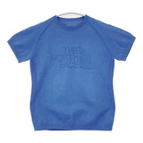THE NORTH FACE S/S Globefit Logo Tee NTW11822 ポリエステル 日本製 半袖Ｔシャツ カットソー ブルー レディース ザノースフェイス【中古】6-0807S△