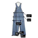FREAK'S STORE/Lee 別注OVERALL LB9142 デニム オーバーオール ブルー レディース フリークスストア/リー【中古】6-0806G♪