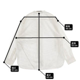 MARGARET HOWELL 578-3153001 ストライプ コットン SIMPLE STRIPE COTTON 長袖シャツ 23SS オフホワイト レディース マーガレットハウエル【中古】6-0920M∞