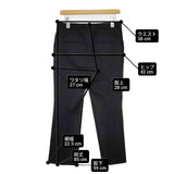 EVERYDAY I LIKE/Deuxieme Classe クロップドフレアパンツ ウールスラックス パンツ ブラック レディース エヴリディアイライク【中古】6-0920G∞