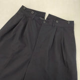 BEAMS BOY 新品 ポリエステル ウール トロピカル ワイド パンツ 定価17380円 パンツ 25SS ネイビー レディース ビームスボーイ【中古】6-1012G∞