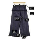 BEAMS BOY 新品 ポリエステル ウール トロピカル ワイド パンツ 定価17380円 パンツ 25SS ネイビー レディース ビームスボーイ【中古】6-1012G∞
