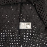 nombre impair カットワーク 半袖 ブラウス シャツ ブラック レディース ノンブルアンペール【中古】6-0826S∞