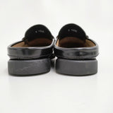 Paraboot BORA F サイズUK3/22.5cm レザー クロッグシューズ 靴 スリッポン BRIL NOIR ブラック レディース パラブーツ【中古】6-0731G♪