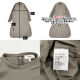 HYKE taslan twill dress タスランツイルドレス サイズ1 211-16100 ベルト付き ワンピース カーキ レディース ハイク【中古】6-0925T♪