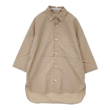 MADISONBLUE J.BRADLEY SHIRT コットン S 半袖 ブラウス シャツ ベージュ レディース マディソンブルー【中古】6-0826S∞