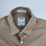 MADISONBLUE J.BRADLEY SHIRT コットン S 半袖 ブラウス シャツ ベージュ レディース マディソンブルー【中古】6-0826S∞