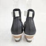 ISSEY MIYAKE 24cm Vivramソール AJ201 サンダル クロ シロ レディース イッセイミヤケ【中古】6-0723S◎
