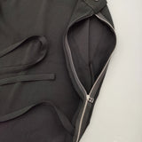 ISSEY MIYAKE 1325. 変形ドレス IL81FH333 サイズ3 ノースリーブ ワンピース ブラック レディース イッセイミヤケ1325.【中古】6-0806S♪
