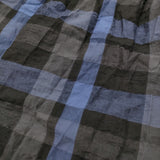 Honnete GATHER SKIRT ギャザースカート 定価37400円 チェック ロングスカート 26SS ブラック ネイビー レディース オネット【中古】6-0806M♪