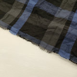 Honnete GATHER SKIRT ギャザースカート 定価37400円 チェック ロングスカート 26SS ブラック ネイビー レディース オネット【中古】6-0806M♪