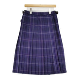 Hitomi Kiltmaker ヒトミキルトメーカー タータン キルトスカート プリーツ 定価48950円 サイズL-XL スカート スコティッシュヘザー パープル レディース【中古】6-0925T♪