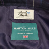 Hitomi Kiltmaker ヒトミキルトメーカー タータン キルトスカート プリーツ 定価48950円 サイズL-XL スカート スコティッシュヘザー パープル レディース【中古】6-0925T♪