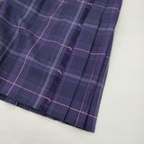 Hitomi Kiltmaker ヒトミキルトメーカー タータン キルトスカート プリーツ 定価48950円 サイズL-XL スカート スコティッシュヘザー パープル レディース【中古】6-0925T♪
