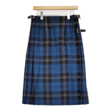 Hitomi Kiltmaker ヒトミキルトメーカー キルトスカート 定価44000円 サイズL-XL スカート ラムゼイブルー レディース【中古】6-0925T♪