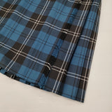 Hitomi Kiltmaker ヒトミキルトメーカー キルトスカート 定価44000円 サイズL-XL スカート ラムゼイブルー レディース【中古】6-0925T♪