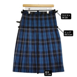 Hitomi Kiltmaker ヒトミキルトメーカー キルトスカート 定価44000円 サイズL-XL スカート ラムゼイブルー レディース【中古】6-0925T♪