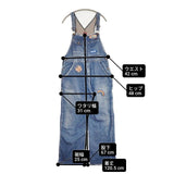 HYSTERIC GLAMOUR デニム サロペットパンツ コットン オーバーオール ブルー レディース ヒステリックグラマー【中古】6-1012M∞