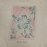 45R/45rpm ハイビスカス コットン サイズ2 半袖Ｔシャツ カットソー イエロー系 レディース フォーティーファイブアールピーエム【中古】6-0826S∞