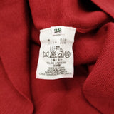 mina perhonen poem TA8891 コットンカシミヤ ニットベスト サイズ38 定価38000円 ベスト レッド レディース ミナペルホネン【中古】6-0925T♪