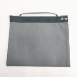 mina perhonen supouch サポーチ 帆布 キャンバス Lサイズ ads7630 ポーチ グレー レディース ミナペルホネン【中古】6-0803G◎