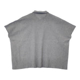 中川政七商店 高島ちぢみのワイドシャツ ブラウス プルオーバー コットン 墨 半袖シャツ グレー レディース 中川政七商店【中古】6-0826S∞