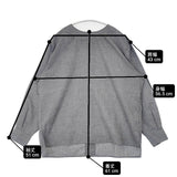 中川政七商店 バックボタンブラウス ポリエステル リネン 混合生地 墨 ブラウス シャツ グレー レディース 中川政七商店【中古】6-0826M∞