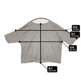 evam eva リネンコットンプルオーバー E241T150 定価20900円 ブラウス シャツ 24SS アンティークホワイト グレー レディース エヴァムエヴァ【中古】6-0806S♪