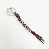 PRADA 未使用品 スピードロックコードキーリング Speed Lock Cord Keyring 定価71500円 キーリング バーガンディ レディース プラダ【中古】6-0731G♪