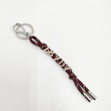 PRADA 未使用品 スピードロックコードキーリング Speed Lock Cord Keyring 定価71500円 キーリング バーガンディ レディース プラダ【中古】6-0731G♪