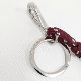 PRADA 未使用品 スピードロックコードキーリング Speed Lock Cord Keyring 定価71500円 キーリング バーガンディ レディース プラダ【中古】6-0731G♪