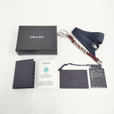 PRADA 未使用品 スピードロックコードキーリング Speed Lock Cord Keyring 定価71500円 キーリング バーガンディ レディース プラダ【中古】6-0731G♪