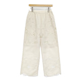 JOURNAL STANDARD フラワーエンブロイダリースカラップパンツ 定価19800円 パンツ 26SS ナチュラル ベージュ レディース ジャーナルスタンダード【中古】6-0806M♪