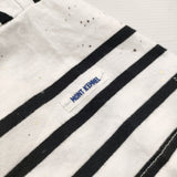 SUM1 STYLE MONT KEMMEL ペイントボーダーTシャツ 定価13200円 半袖Ｔシャツ カットソー 26SS ホワイト ブラック レディース スミスタイル【中古】6-0806S♪