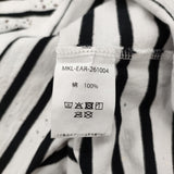 SUM1 STYLE MONT KEMMEL ペイントボーダーTシャツ 定価13200円 半袖Ｔシャツ カットソー 26SS ホワイト ブラック レディース スミスタイル【中古】6-0806S♪