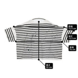SUM1 STYLE MONT KEMMEL ペイントボーダーTシャツ 定価13200円 半袖Ｔシャツ カットソー 26SS ホワイト ブラック レディース スミスタイル【中古】6-0806S♪