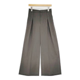 FRAMeWORK WEB限定/洗える UVカットワイドパンツ サイズ40 定価18700円 ストライプ パンツ 25SS ダークグレー レディース フレームワーク【中古】6-0806G♪
