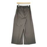 FRAMeWORK WEB限定/洗える UVカットワイドパンツ サイズ40 定価18700円 ストライプ パンツ 25SS ダークグレー レディース フレームワーク【中古】6-0806G♪