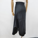 Yohji Yamamoto 05SS リネン変形サルエルパンツ FY-P13-301 サイズ1 サルエルパンツ ブラック レディース ヨウジヤマモト【中古】6-0906M◎