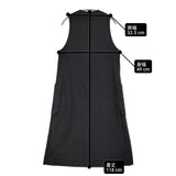 susuri コットンアイデリックドレス サイズ1 23-205 定価42900円 オーバードレス ジャンパースカート ワンピース 23SS ブラック レディース ススリ【中古】6-0806S♪
