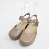 dansko SAM レザーアンクルストラップサンダル サイズ36 サンダル ベージュ レディース ダンスコ【中古】6-0803S◎