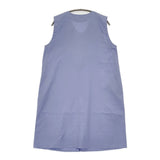 mizuiro-ind レースフリルノースリーブワンピース 定価16940円 2-250095 Vネックドレス ワンピース 26SS ブルー レディース ミズイロインド【中古】6-0806S♪