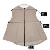 evam eva cotton sleeveless pullover E231C223 日本製 ノースリーブ Ｔシャツ カットソー 23SS ベージュ レディース エヴァムエヴァ【中古】6-0807S△