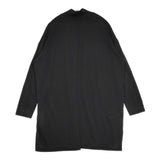 ISSEY MIYAKE バックスリット IM03JK203 レーヨンストレッチ チュニック ブラック レディース イッセイミヤケ【中古】6-0920M∞